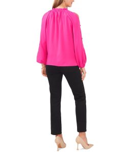 Vince Camuto Women's Cold-Shoulder Slit-Sleeve Top -CeCe cloth-shop 23186111 fpx