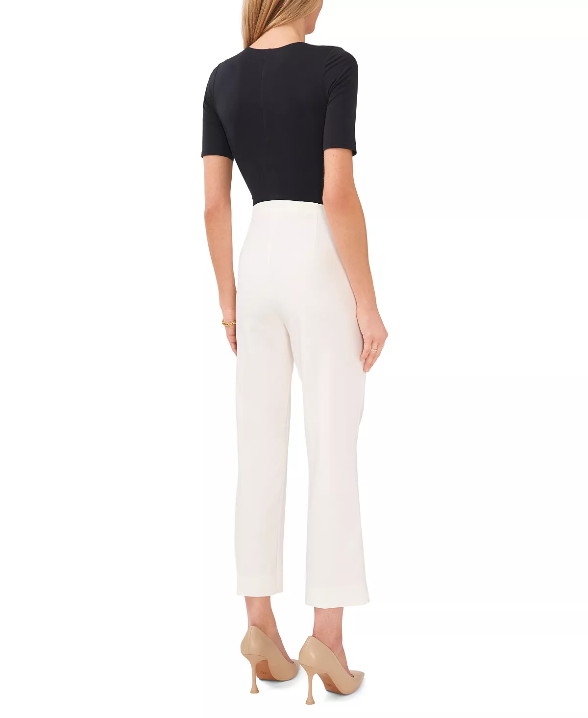 Women's Slim Flared-Leg Cropped Pants Vince Camuto Women's Slim Flared-Leg Cropped Pants -CeCe cloth-shop