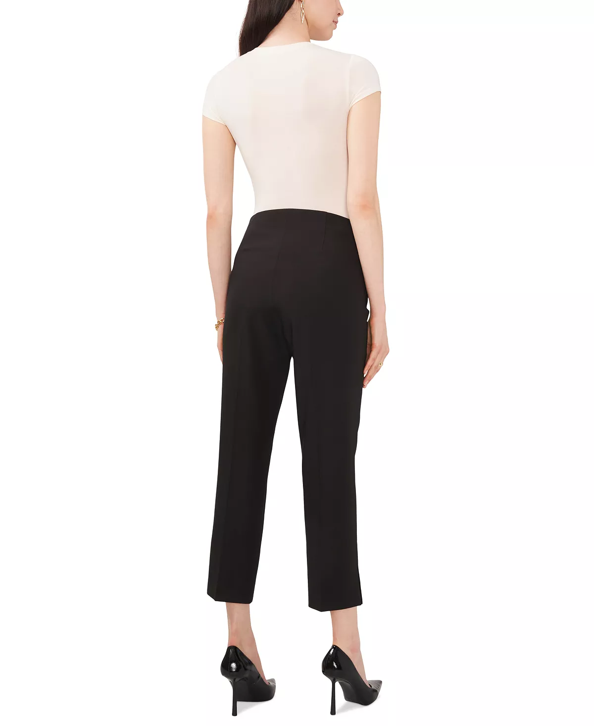 Women's Slim Flared-Leg Cropped Pants Vince Camuto Women's Slim Flared-Leg Cropped Pants -CeCe cloth-shop