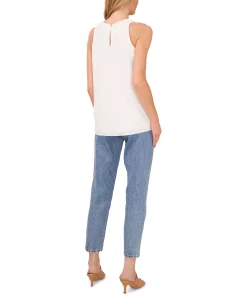 Vince Camuto Women's Shirred-Neck Sleeveless Blouse -CeCe cloth-shop 23186215 fpx