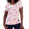 Karen Scott Women's Tulerie Toss Printed Knit Top, Created For Macy's