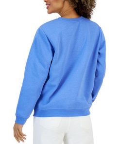 Karen Scott Crew Neck Fleece Sweatshirt, Created For Macy's -CeCe cloth-shop 23197020 fpx