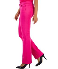 Anne Klein Women's Compression Fly-Front Bootcut Pants -CeCe cloth-shop 23206631 fpx