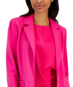 Anne Klein Women's Compression Notch-Collar Blazer -CeCe cloth-shop 23206678 fpx