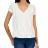INC International Concepts Women's Draped Surplice Top, Created For Macy's