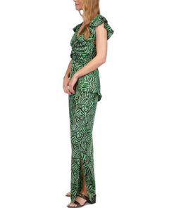 Michael Kors Women's Zebra-Print High-Slit Pants -CeCe cloth-shop 23261906 fpx