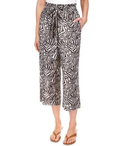 Michael Kors Women's Metallic Zebra-Print Pants