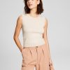 And Now This Women's Ribbed Sleeveless Sweater Tank