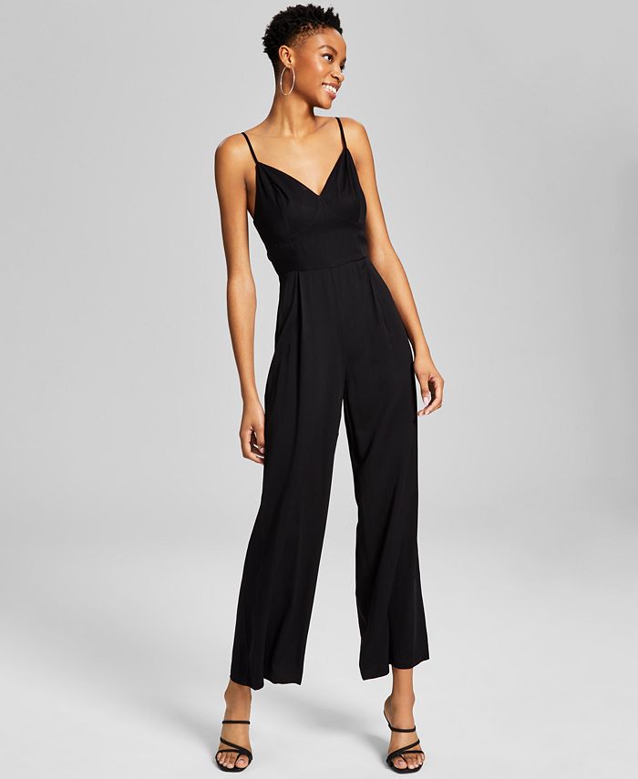 Women's Sleeveless Pull-On Wide-Leg Jumpsuit And Now This Women's Sleeveless Pull-On Wide-Leg Jumpsuit -CeCe cloth-shop