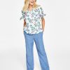 Charter Club Women's Linen Drawstring-Waist Pants, Created For Macy's