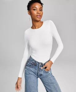 And Now This Women's Double-Layered Crewneck Bodysuit 5 And Now This Women's Double-Layered Crewneck Bodysuit -CeCe cloth-shop 23314067 fpx