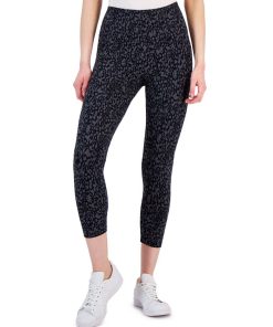 Style & Co Women's Printed High Rise Capri Pull-On Leggings, Created For Macy's