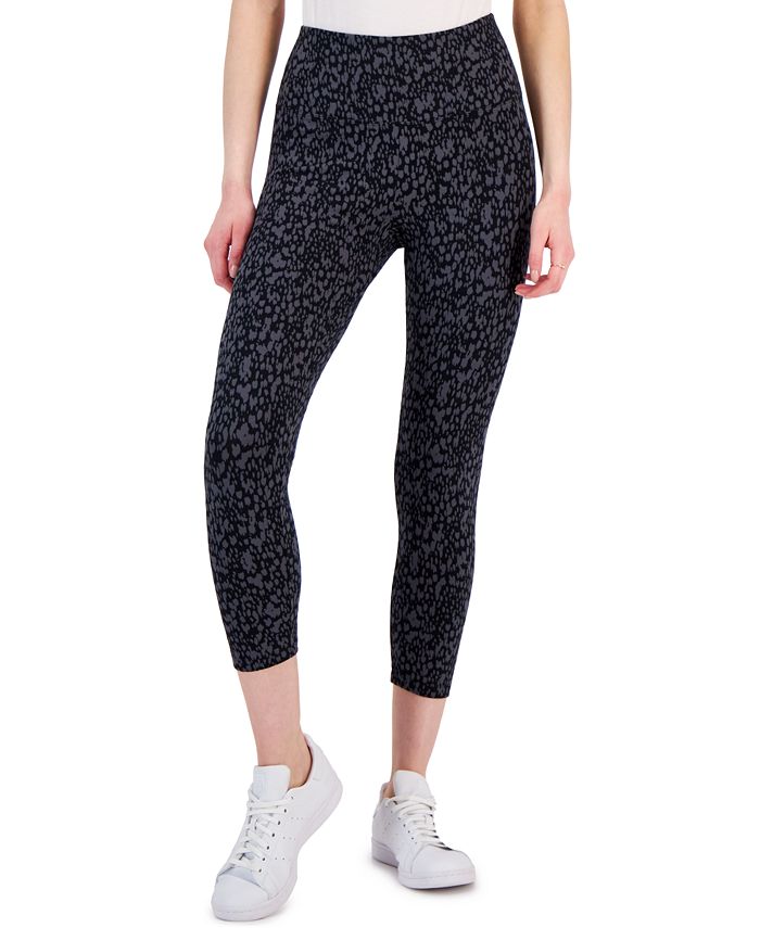 Women's Printed High Rise Capri Pull-On Leggings, Created For Macy's Style & Co Women's Printed High Rise Capri Pull-On Leggings, Created For Macy's -CeCe cloth-shop