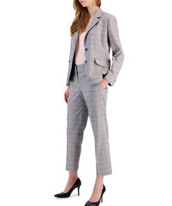 Kasper Women's Plaid Two-Button Notch-Collar Jacket -CeCe cloth-shop 23314627 fpx