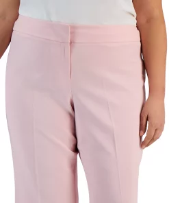 Kasper Plus Size Stretch Crepe Mid-Rise Ankle Pants 6 Kasper Plus Size Stretch Crepe Mid-Rise Ankle Pants -CeCe cloth-shop 23315123 fpx