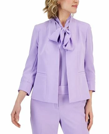 Kasper Women's Crepe Kiss-Front Blazer - Image 3