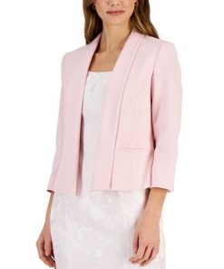 Kasper Women's 3/4-Sleeve Shawl-Collar Open Jacket -CeCe cloth-shop 23315530 fpx