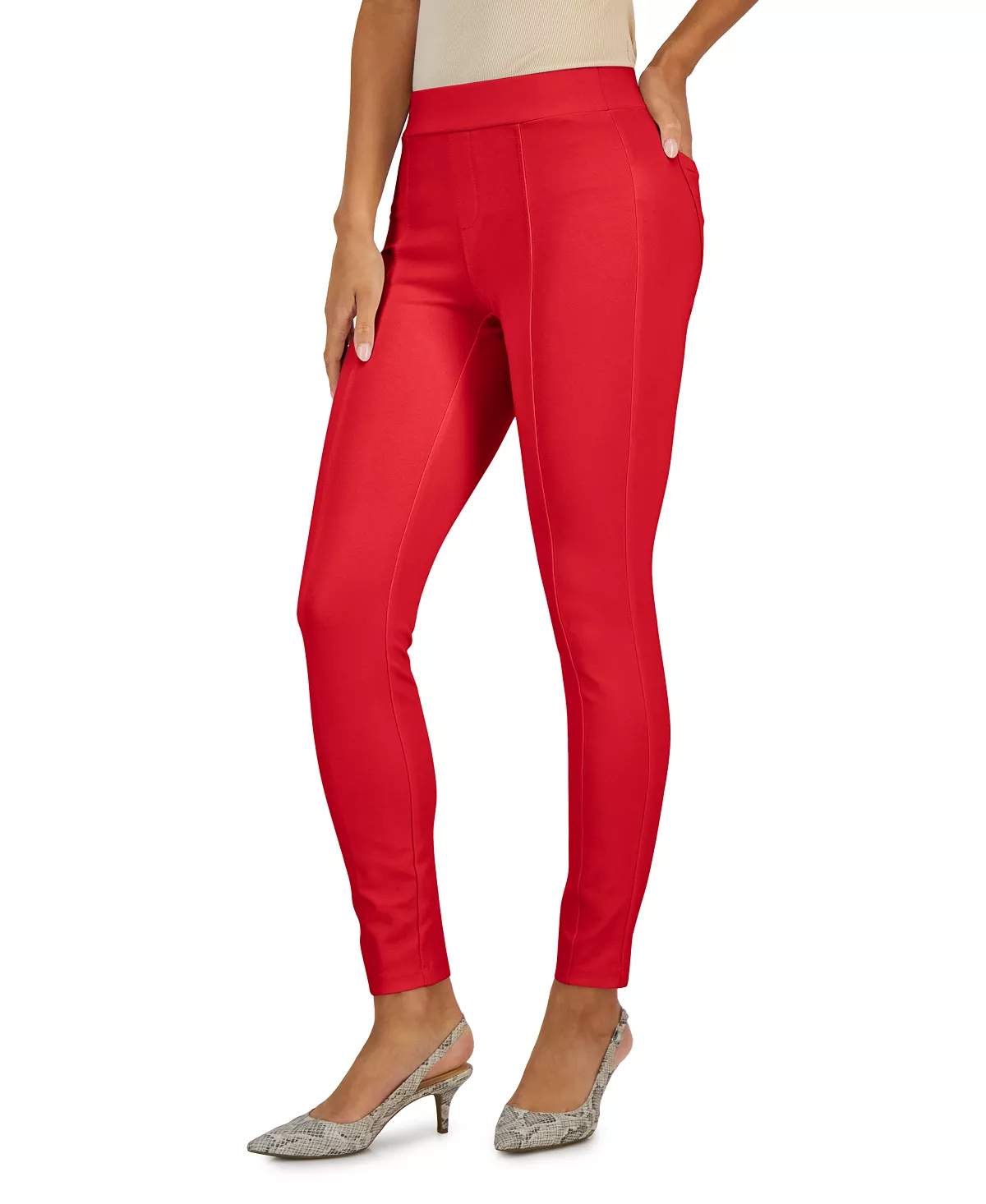 Style & Co Women's Ponte Pull-On Pants, Created For Macy's 2 Style & Co Women's Ponte Pull-On Pants, Created For Macy's - Image 2