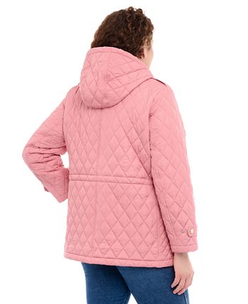 Women's Plus Size Quilted Hooded Anorak Coat Michael Kors Women's Plus Size Quilted Hooded Anorak Coat -CeCe cloth-shop