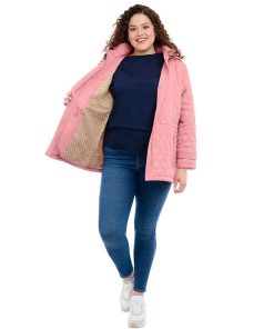 Michael Kors Women's Plus Size Quilted Hooded Anorak Coat 3 Michael Kors Women's Plus Size Quilted Hooded Anorak Coat -CeCe cloth-shop 23350631 fpx