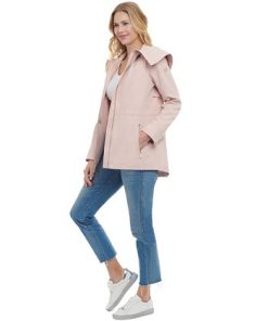 Michael Kors Women's Petite Hooded Anorak Raincoat 2 Michael Kors Women's Petite Hooded Anorak Raincoat -CeCe cloth-shop 23350660 fpx