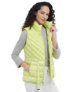 Michael Kors Women's Packable Belted Puffer Vest -CeCe cloth-shop 23350680 fpx