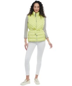 Michael Kors Women's Packable Belted Puffer Vest -CeCe cloth-shop 23350681 fpx