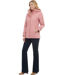 Michael Kors Women's Petite Quilted Hooded Anorak Coat -CeCe cloth-shop 23350716 fpx 1