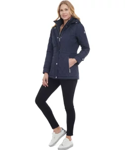 Michael Kors Women's Quilted Hooded Anorak Coat -CeCe cloth-shop 23350726 fpx