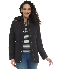 Michael Kors Women's Quilted Hooded Anorak Coat -CeCe cloth-shop 23350732 fpx
