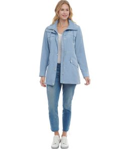 Michael Kors Women's Hooded Water-Resistant Anorak Coat -CeCe cloth-shop 23350757 fpx