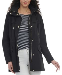 Michael Kors Women's Petite Hooded Anorak Coat