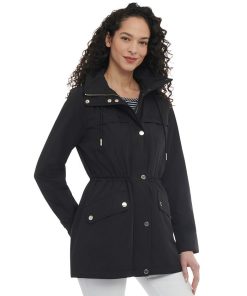 Michael Kors Women's Petite Hooded Anorak Coat -CeCe cloth-shop 23350762 fpx
