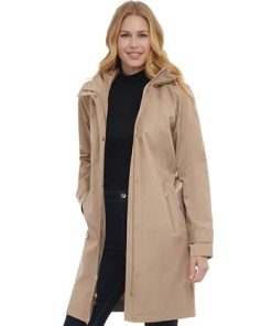 Michael Kors Petite Belted Hooded Trench Coat -CeCe cloth-shop 23350881 fpx