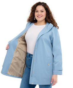 Michael Kors Women's Plus Size Hooded A-Line Coat 2 Michael Kors Women's Plus Size Hooded A-Line Coat -CeCe cloth-shop 23350971 fpx