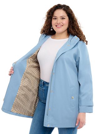 Women's Plus Size Hooded A-Line Coat Michael Kors Women's Plus Size Hooded A-Line Coat -CeCe cloth-shop