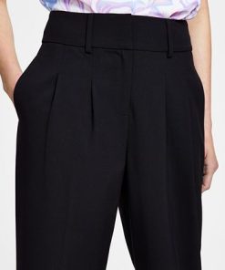 Bar III Women's Bi-Stretch Pleated Straight-Leg Ankle Pants, Created For Macy's 8 Bar III Women's Bi-Stretch Pleated Straight-Leg Ankle Pants, Created For Macy's -CeCe cloth-shop 23358938 fpx