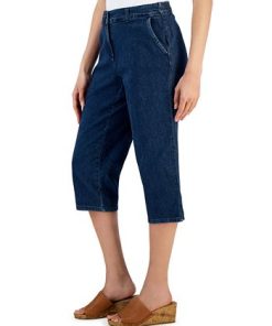 Karen Scott Women's Denim Comfort Capri Pants, Created For Macy's 2 Karen Scott Women's Denim Comfort Capri Pants, Created For Macy's -CeCe cloth-shop 23367719 fpx