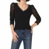 Vince Camuto Women's Ruched Sleeve Top