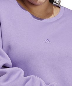ADIDAS Plus Size All Season Fleece Logo Sweatshirt -CeCe cloth-shop 23440727 fpx