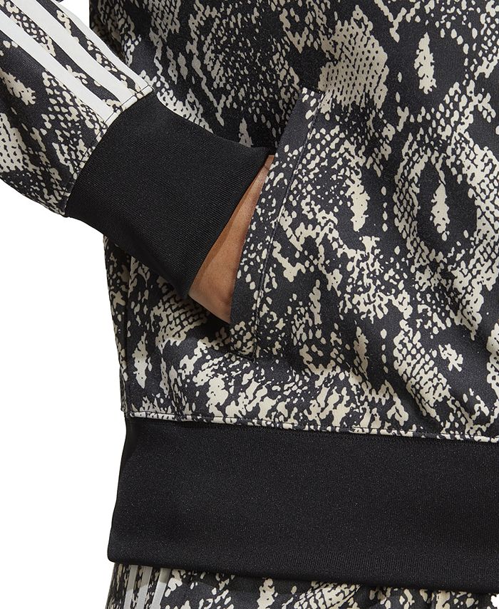 Plus Size Python Zipper-Front Track Jacket ADIDAS Plus Size Python Zipper-Front Track Jacket -CeCe cloth-shop