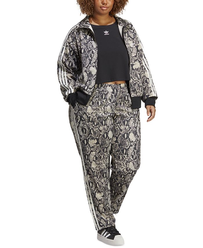 Plus Size Python Zipper-Front Track Jacket ADIDAS Plus Size Python Zipper-Front Track Jacket -CeCe cloth-shop