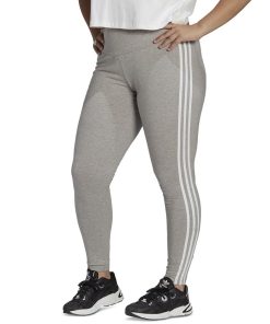 ADIDAS Plus Size 3-Stripes High-Rise Leggings