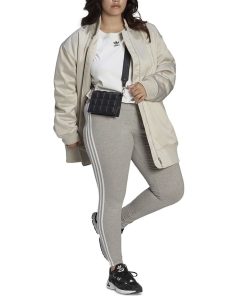 ADIDAS Plus Size 3-Stripes High-Rise Leggings -CeCe cloth-shop 23441128 fpx