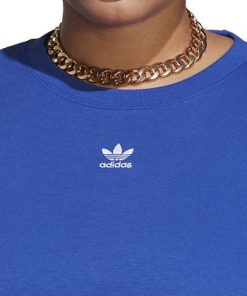 ADIDAS Plus Size Adicolor Essentials Crew Sweatshirt -CeCe cloth-shop 23441292 fpx