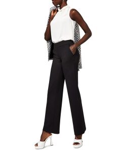 Anne Klein Women's Compression Wide-Leg Pull-On Pants -CeCe cloth-shop 23441491 fpx