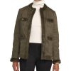 Anne Klein Women's Scuba Faux Suede Quilted Faux-Fur-Trim Jacket