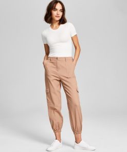 And Now This Women's Mid-Rise Cargo Jogger Pants