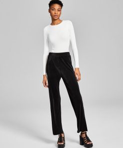 And Now This Women's Bodre Straight-Leg Pull-On Pants