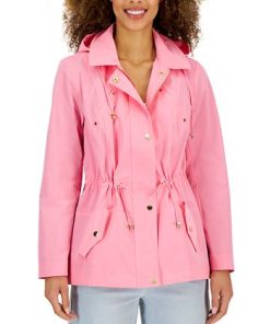 Charter Club Women's Water-Resistant Hooded Anorak Jacket, Created For Macy's 2 Charter Club Women's Water-Resistant Hooded Anorak Jacket, Created For Macy's -CeCe cloth-shop 23481408 fpx